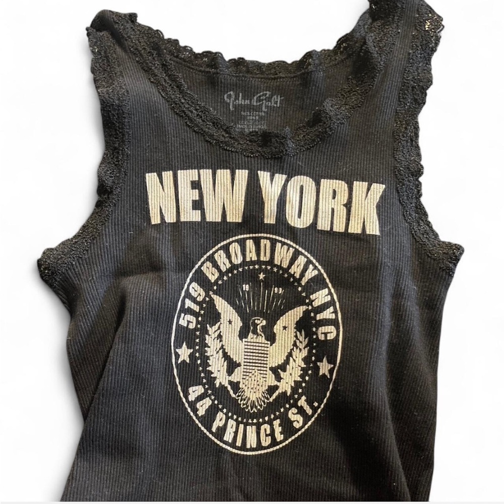 Brandy Melville Black New York Graphic Tank